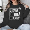 Graduation Shirt Straight Outta Elementary Unisex Sweatshirt