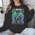Green Teal Pink In Memory Of My Mom Metastatic Breast Cancer Unisex Sweatshirt