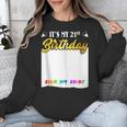 Guestbook My 21st Birthday Sign My Shirt Birthday Party Unisex Sweatshirt