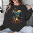 I Hate People Id Rather Be Camping Sarcastic Introvert Unisex Sweatshirt