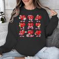 Heart Reading Books Valentine’s Day Girl And Boy Book Lovers Unisex Sweatshirt