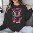 My Hero Is Now My Angel In Memory Of My Niece Breast Cancer Unisex Sweatshirt