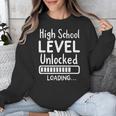 High School Level Unlocked Gamer Graduation Apparel Unisex Sweatshirt