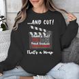 Homeland Security Degree Graduation Film Clapper Unisex Sweatshirt