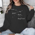 Hot Book Boyfriend Booklover Reader Fan Girl Unisex Sweatshirt Hot Book Boyfriend Booklover Reader Fan Girl Unisex Sweatshirt