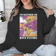 I'd Rather Be Kite Flying Throwback Hobby Memory Kite Unisex Sweatshirt