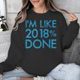I'm Like 2018 Done High School Grad Graduation Shirt Unisex Sweatshirt