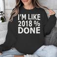 I'm Like 2018 Done Shirt Graduation Unisex Sweatshirt