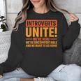 Introvert Antisocial Sarcasm Introverts Unite Anti Social Unisex Sweatshirt