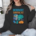 Introvert Book Lover Introvert Survival Kit Unisex Sweatshirt