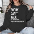 Introvert Can't Talk Reached People Limit For The Week Unisex Sweatshirt Introvert Can't Talk Reached People Limit For The Week Unisex Sweatshirt