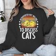 Introvert Cat Kitten Quote For Feline Whisperer Unisex Sweatshirt Introvert Cat Kitten Quote For Feline Whisperer Unisex Sweatshirt