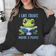 Introvert Herpetologists Amphibian Frog Lover Unisex Sweatshirt
