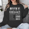 Introvert Label Antisocial Loner Socially Awkward Unisex Sweatshirt Introvert Label Antisocial Loner Socially Awkward Unisex Sweatshirt