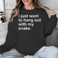 Introvert Pet Snake Owner Unisex Sweatshirt