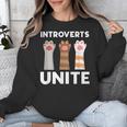 Introvert Unite Kitty Paws Raise Introverted Gathering Unisex Sweatshirt Introvert Unite Kitty Paws Raise Introverted Gathering Unisex Sweatshirt