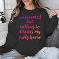Introverted Willing To Discuss Curly Horse Introvert Unisex Sweatshirt Introverted Willing To Discuss Curly Horse Introvert Unisex Sweatshirt