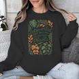 Introverted But Willing To Discuss Plants Botanical Unisex Sweatshirt
