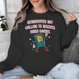 Introverted But Willing To Discuss Video Games Introvert Unisex Sweatshirt Introverted But Willing To Discuss Video Games Introvert Unisex Sweatshirt