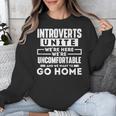 Introverts Unite Quiet Observer Introverted Antisocial Unisex Sweatshirt