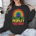 It's Way Too Peopley Outside Anti Social Introvert Unisex Sweatshirt