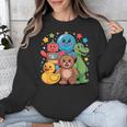 Kidcore Aesthetic Retro Vibes Colorful Cartoon Nostalgia Unisex Sweatshirt