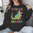 Kids 1st Grade Graduate Dinosaur Trex 1st Grade Graduation Unisex Sweatshirt