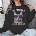 Kids Cool Future Is Bright Kids Graduation Or Birthday Unisex Sweatshirt