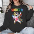 Kids Kindergarten Graduation Shirt Unicorn Graduate Nailed It Unisex Sweatshirt