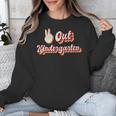 Kids Peace Out Kindergarten Graduation Kindergarten Graduate Unisex Sweatshirt