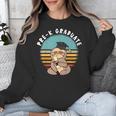 Kids Pre-K Graduate Sloth Cap And Gown Cute Preschool Graduation Unisex Sweatshirt