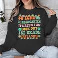 Kids So Long Kindergarten 1st Grade Here I Come Graduation Groovy Unisex Sweatshirt