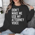 Lawyer Law School Graduation Attorney Men Women Unisex Sweatshirt