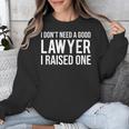 Lawyer Parents Father Mother T-Shirt Law School Graduation Unisex Sweatshirt