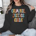 Lawyer True Crime Lover Addict Graduation Apparel Criminal Justice Girlie Major Degree Future Detective Unisex Sweatshirt