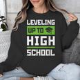 Leveling Up To High School Tee Shirt Gaming Graduation Unisex Sweatshirt