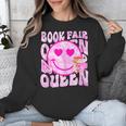 Library Book Fair Queen Vibe Groovy Tie Dye School Reading Unisex Sweatshirt Library Book Fair Queen Vibe Groovy Tie Dye School Reading Unisex Sweatshirt