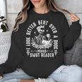 I Look Better Bent Over a Book Proud Smut Reader Skeleton Unisex Sweatshirt