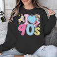 I Love 90's Retro Style Nostalgia Vibe 1990's Party Unisex Sweatshirt