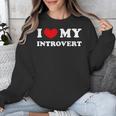 I Love My Introvert I Heart My Introvert Unisex Sweatshirt I Love My Introvert I Heart My Introvert Unisex Sweatshirt