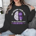 Love And Memory Floral Bain Inspirational Dementia Awareness Unisex Sweatshirt
