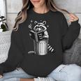 I Love Trashy Book Club Raccoon No Shelf Control Weirdcore Unisex Sweatshirt