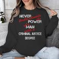 Man Criminal Justice Degree Graduation Or Career Unisex Sweatshirt