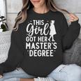 Masters Degree Art For Women Girls Masters Degree Graduation Unisex Sweatshirt
