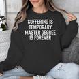 Masters Degree Graduation MBA Student Party Decor Unisex Sweatshirt