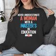 Masters In Education Degree Graduation Women MeD Unisex Sweatshirt