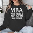 MBA For Men Women Master Degree Graduation Day Unisex Sweatshirt