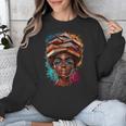 Melanin Girl Afro Book Lover Librarian Teacher Student Unisex Sweatshirt