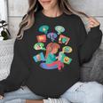 Memes Speak Louder Introvert Anti People Meme Lovers Quiet Unisex Sweatshirt