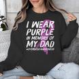 Memory Of Dad Wear Purple Overdose Awareness Unisex Sweatshirt